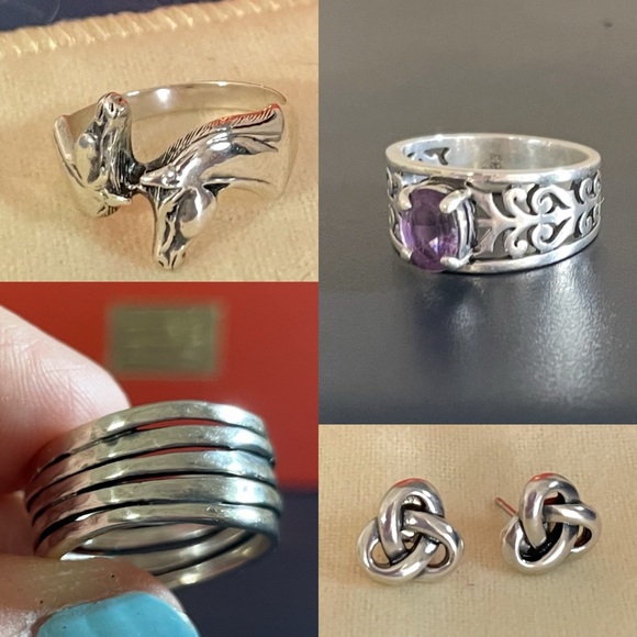 James Avery Adoree Amethyst 925 Sterling Silver Ring Sz 8.5 - RETIRED - Picture 6 of 6